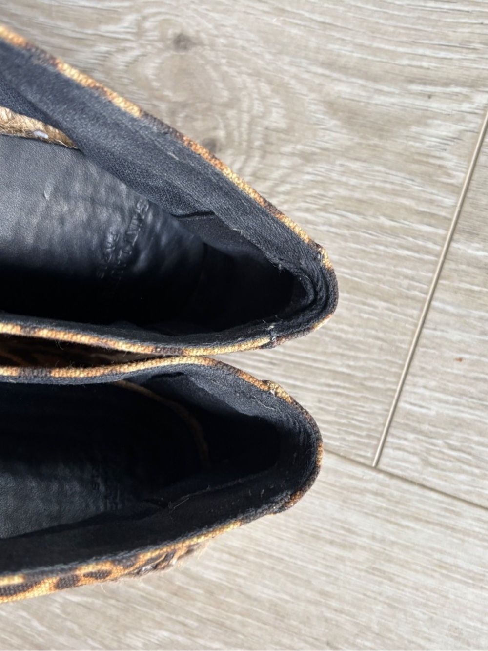 Saint Laurent Canvas Espadrilles - Leopard Print with YSL logo Size 36 - Picture 8 of 8